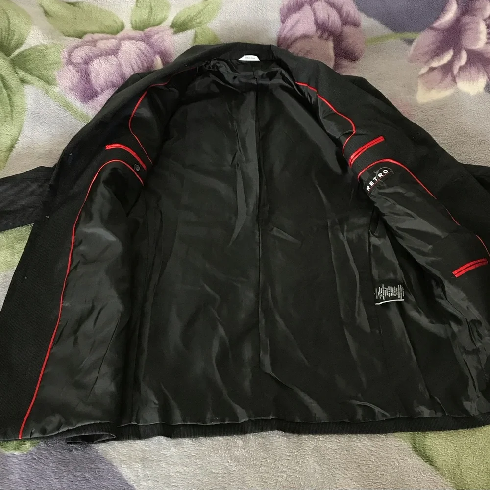 Retro Brand Dark Gray Men’s Suit Jacket